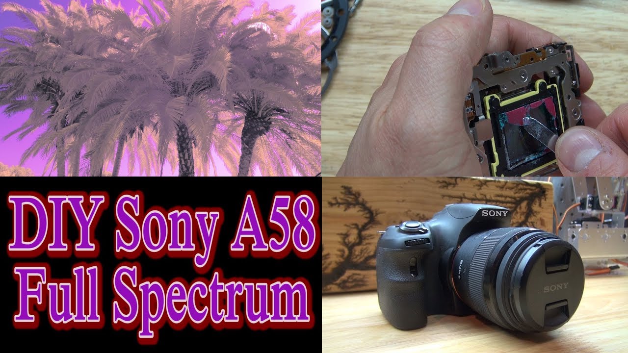 Инструкция по удалению инфракрасного фильтра на Sony A58