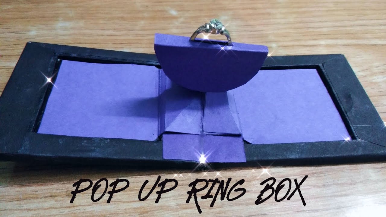 Pop up ring box || diy ring box