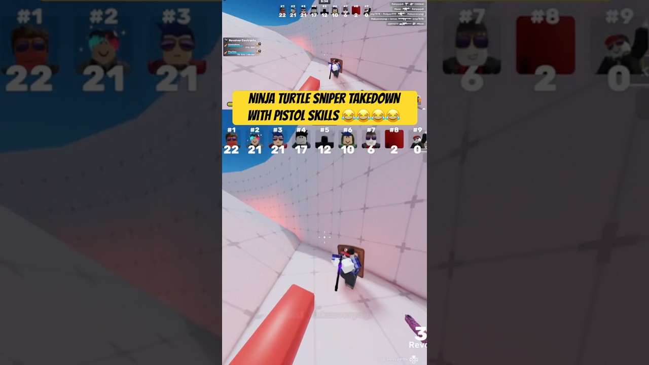 Roblox Rivals | Ninja Turtle Sniper TAKEDOWN with Pistol Skills!!!
