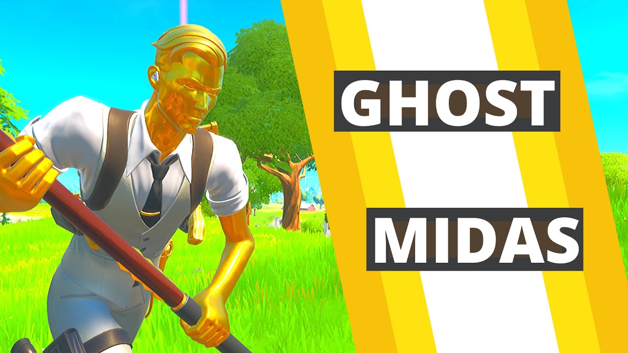 NEW! *GHOST MIDAS*  SKIN GAMEPLAY IN FORTNITE!