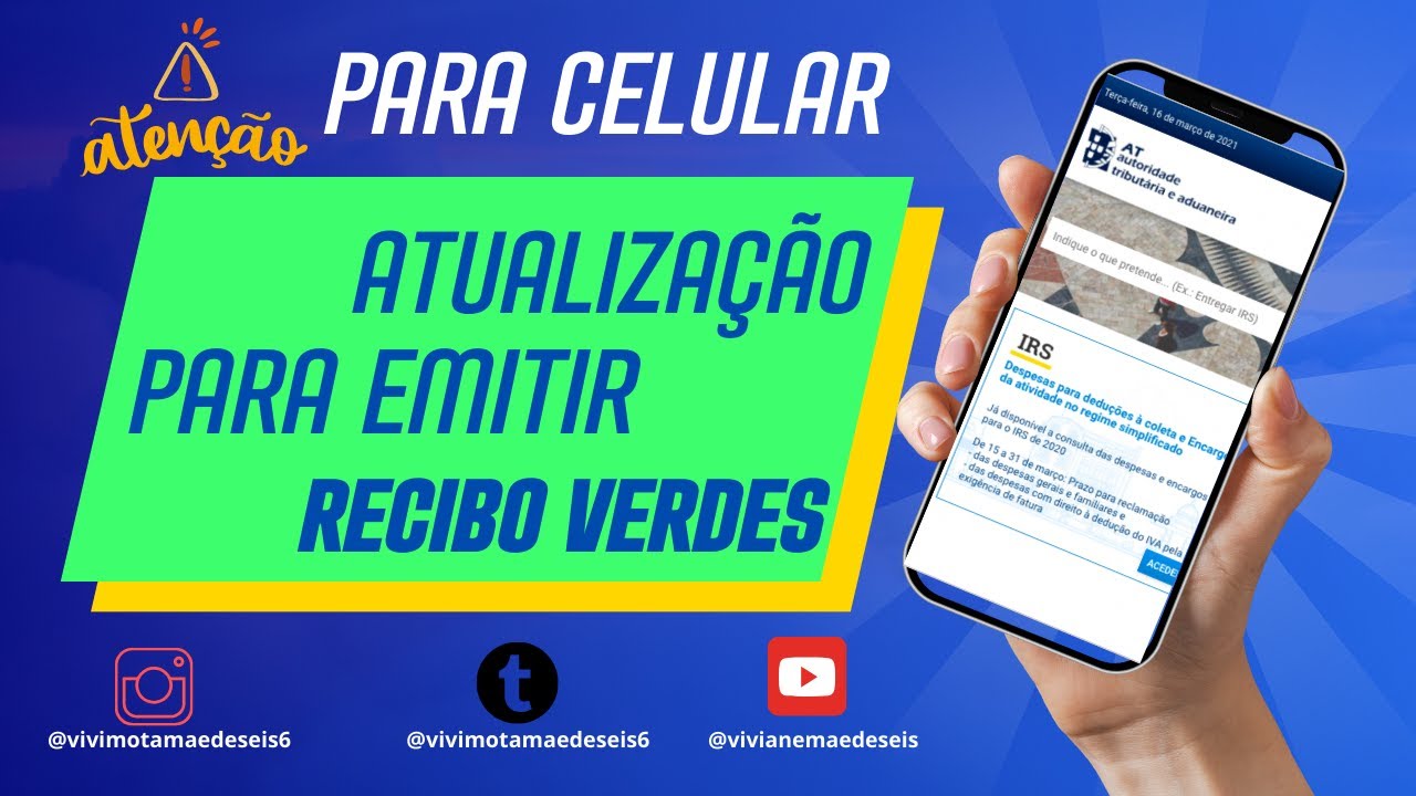 ⚠️⚠️NOVA ATUALIZAÇÃO PORTAL DAS FINANÇAS- EMISSÃO DE RECIBO VERDE