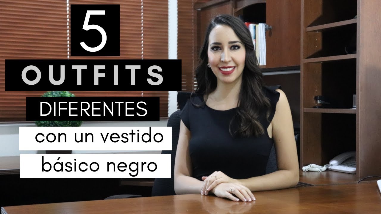 Convertir un vestido básico en 5 outfits diferentes