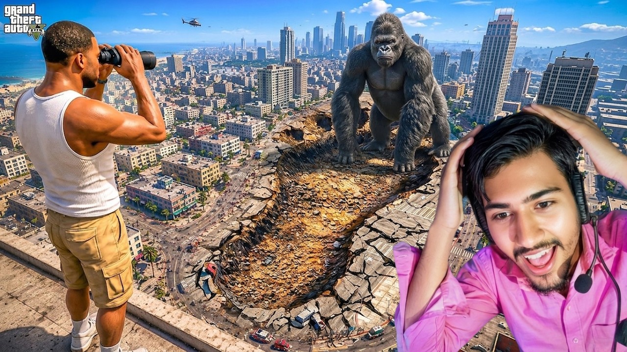 Gta5 Franklin BILLIONAIRE! Franklin Found a Mysterious Giant Footprint in GTA 5