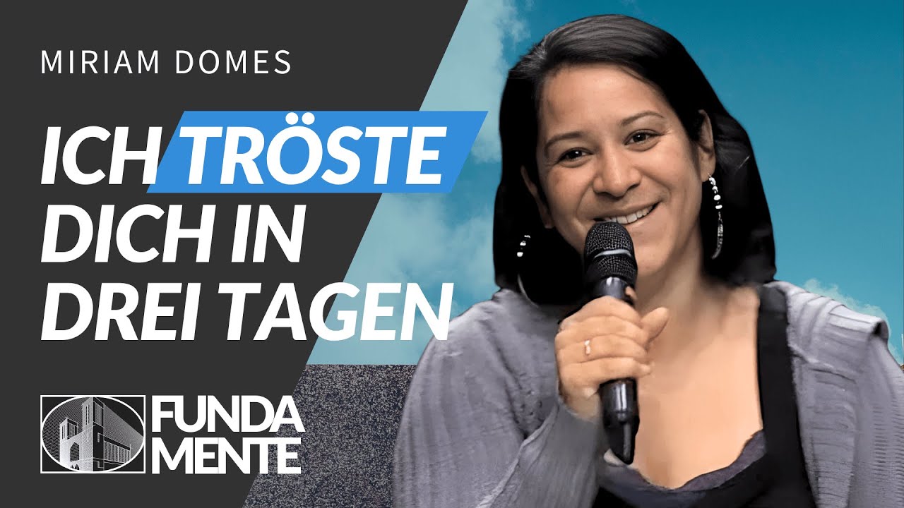 Ich tröste dich in drei Tagen — Miriam Domes | Fundamente | diekreative Predigt | 14.09.2025