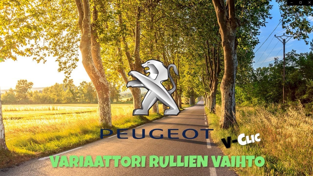 Peugeot V-Clic - Variaattori rullien vaihto