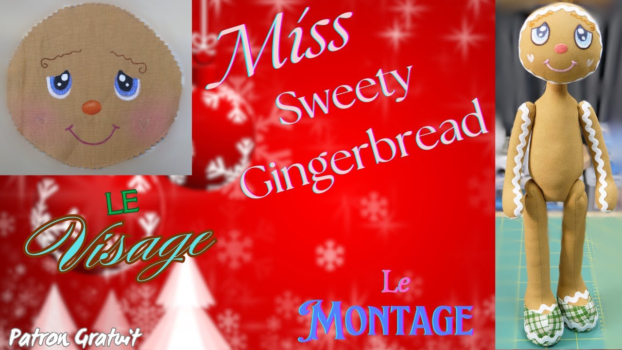 couture d'une Poupée de Chiffon Miss Sweety Gingerbread peinture du visage et montage final