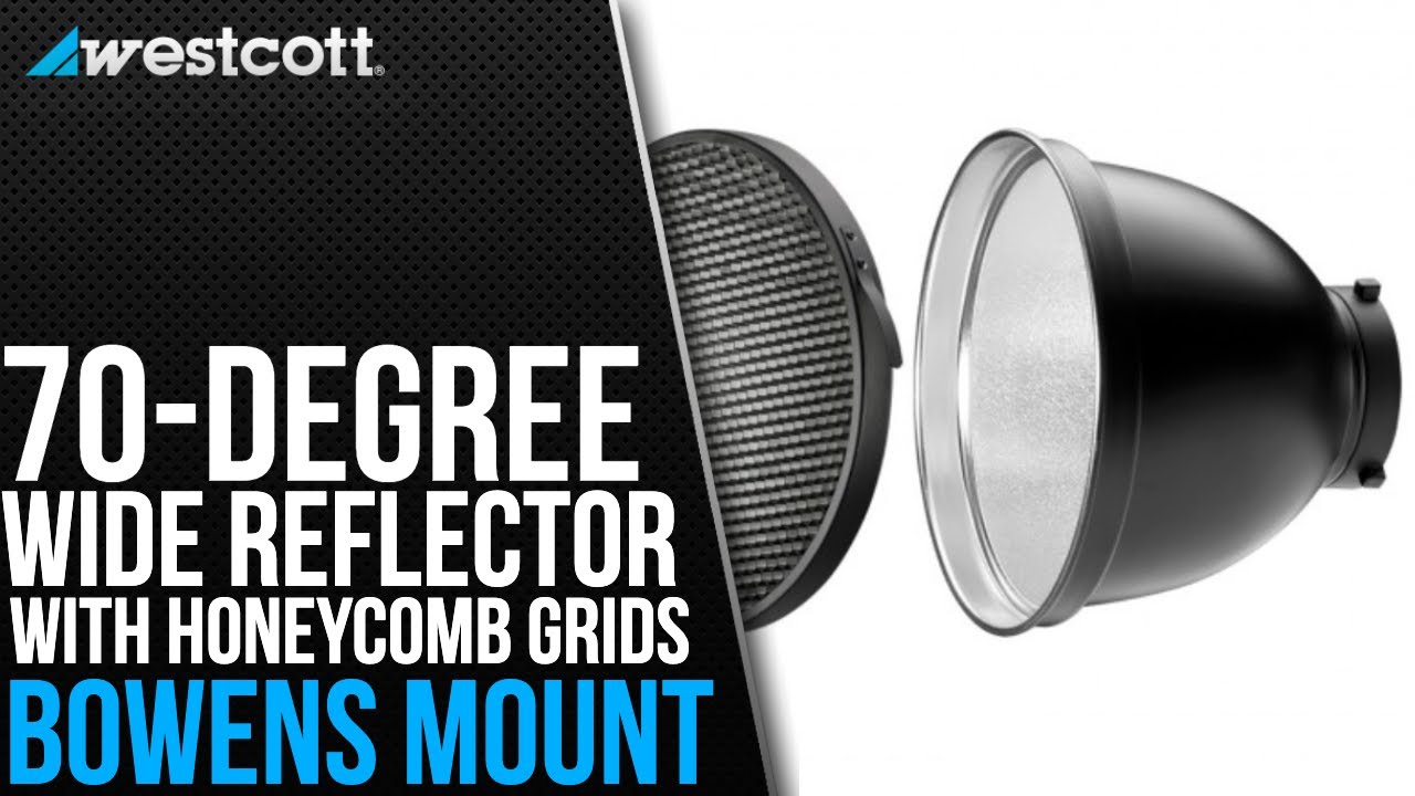 70-Degree Wide Reflector with Honeycomb Grids