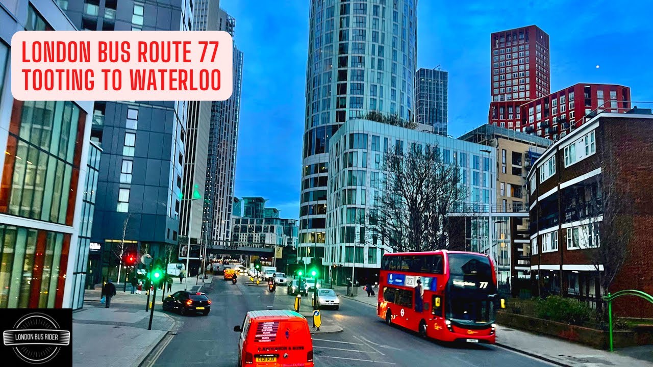 South London Bus Ride in Dusk Join me on London Double Decker Bus 77