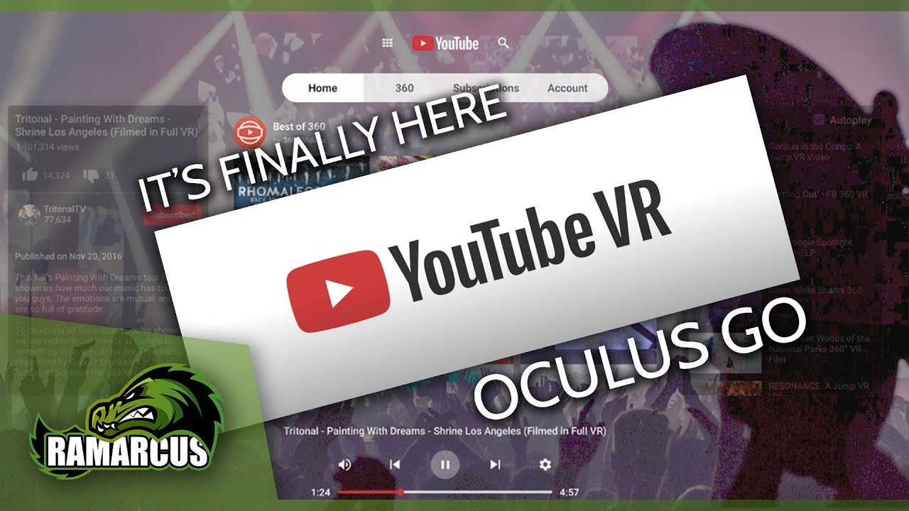 Oculus Go // YouTube VR is FINALLY HERE!
