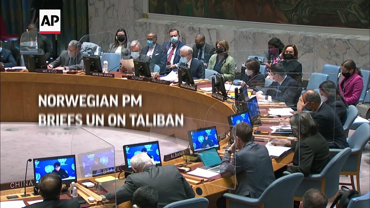 Norwegian PM briefs UN on Taliban talks