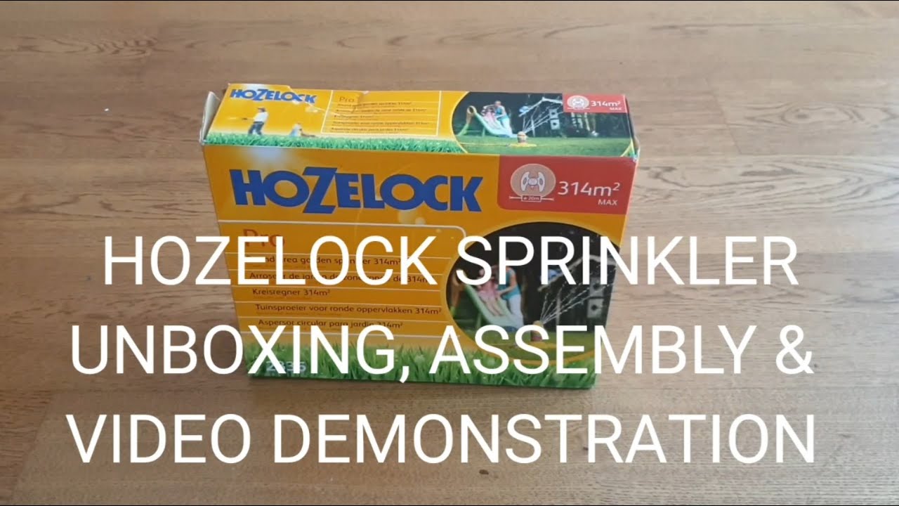 Hozelock Pro Sprinkler Review - VIDEO DEMONSTRATION, BOX OPENING EVERYTHING YOU NEED TO KNOW