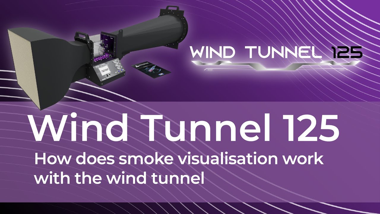 How does smoke visualisation work with the wind tunnel?