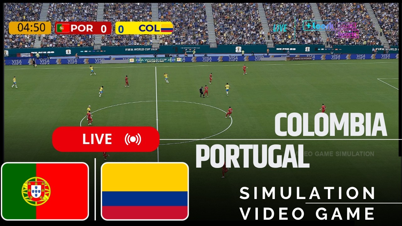 🔴Colombia vs Portugal Live | World Cup 2026 | Full Match Stream | Simulation (Gameplay)