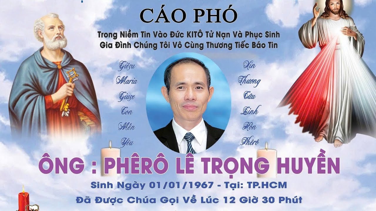 TANG LỄ ÔNG PHÊRÔ LÊ TRỌNG HUYỀN 04-03-2026 