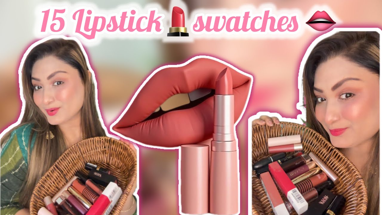 15 Lipsticks💄Swatched on Lips | From Nudes to Bold | Real-Time Try-On 👄