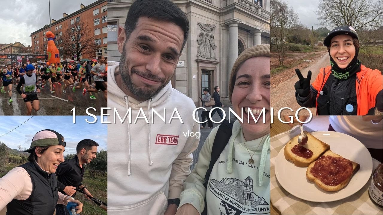 Vídeovlog; Una semana conmigo entrenando, comiendo y viendo una media maratón 🔥