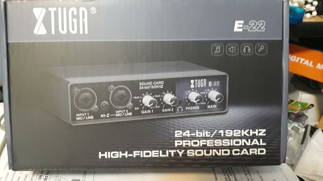 Teste de grava&ccedil;&atilde;o de audio com a interface XTuga E-22.