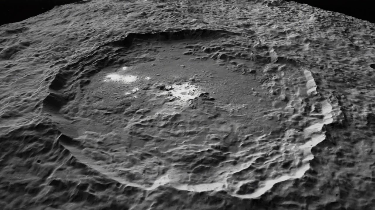 Flying Over Occator Crater on Ceres | Video