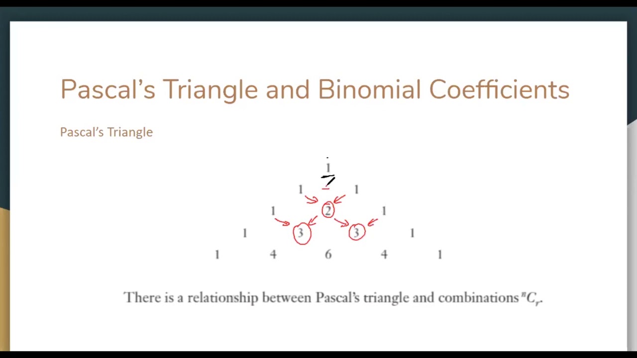 Yr 11 3 Unit   Permutations And Combinations   Pascal s Triangle 1 mp4