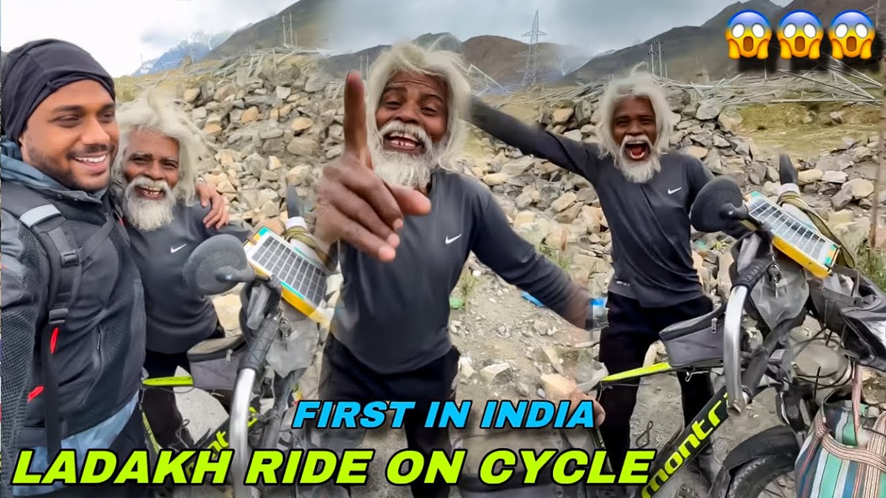 Cycle lekar Ladakh Chala aya 😱 First in India 🇮🇳 Sonamarg 2 Kargirl 🔥 Ladakh ep.3