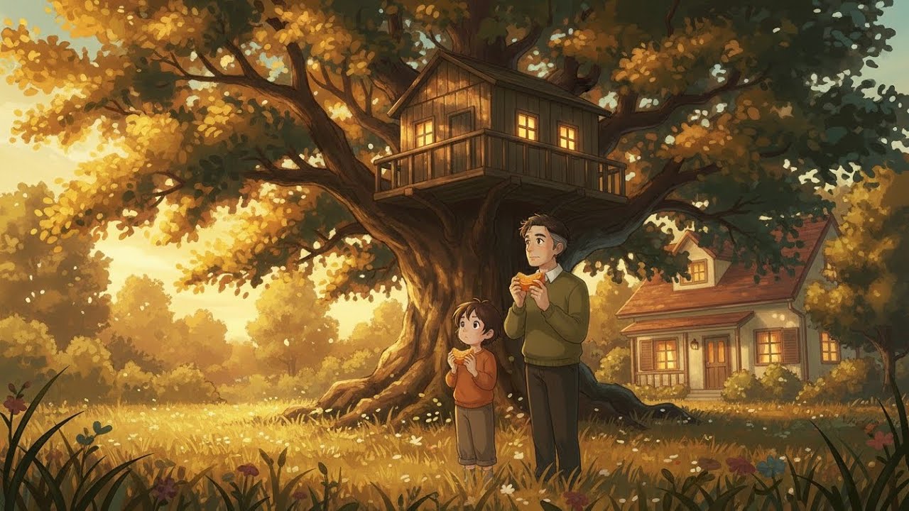 Tree house 🏠🌳 Ghibli Styles ASMR Anime ☕