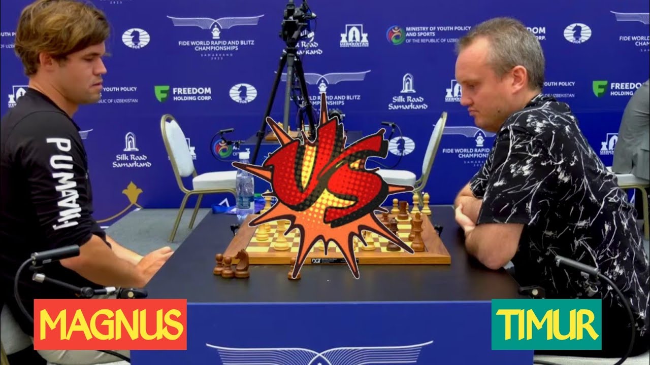 Magnus Carlsen vs Timur Gareyev || FIDE World Rapid & Blitz Chess Championship 2023