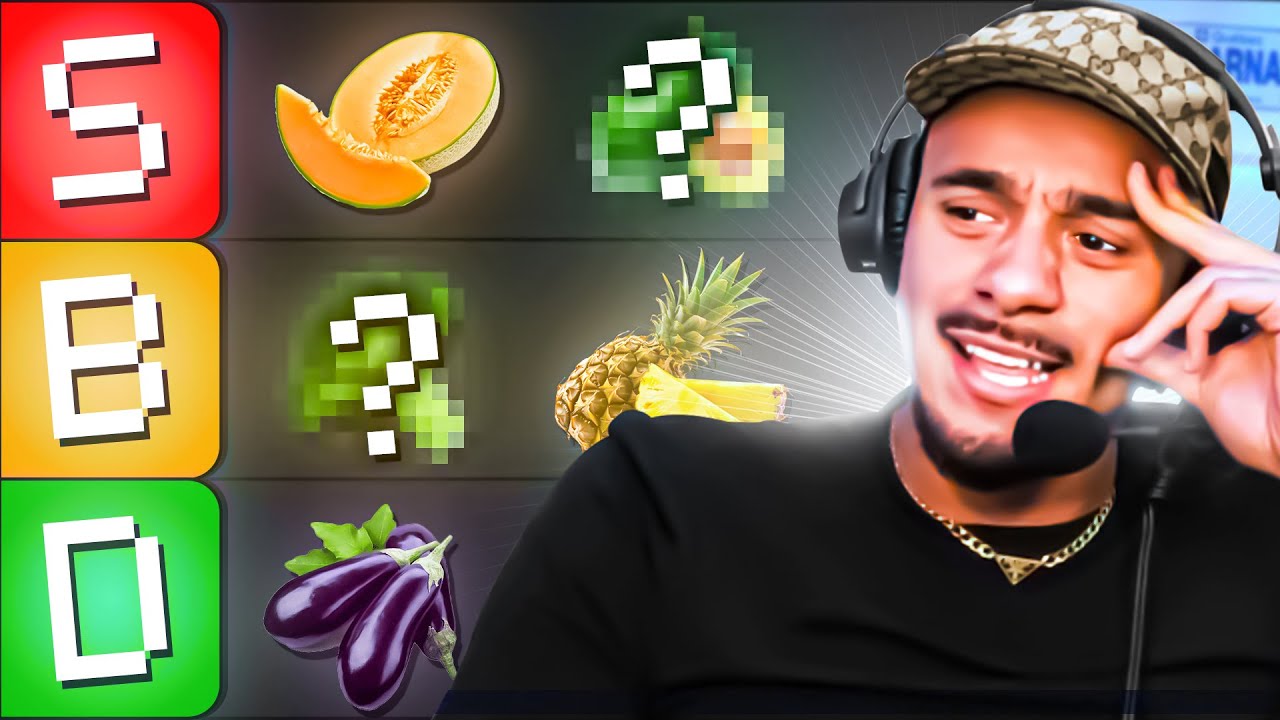 MISTER V CLASSE LES FRUITS ET LÉGUMES ! (Best of Tier List)