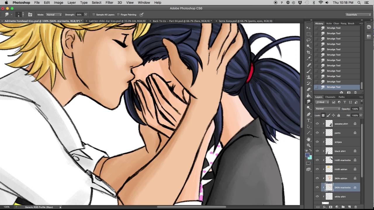 Adrienette - Forehead Kiss - Coloring