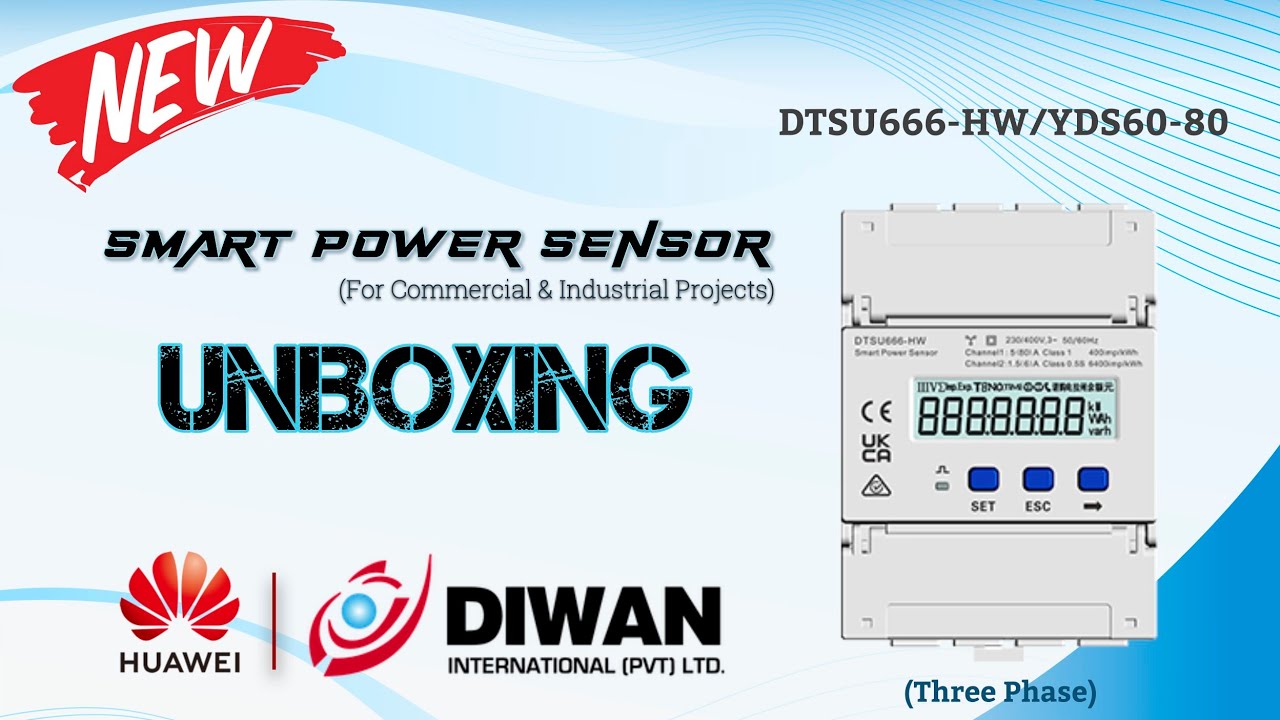 New Smart Power Sensor (3 Phase) DTSU666‐HW/YDS60‐80 Support external CT to extend Range - Huawei