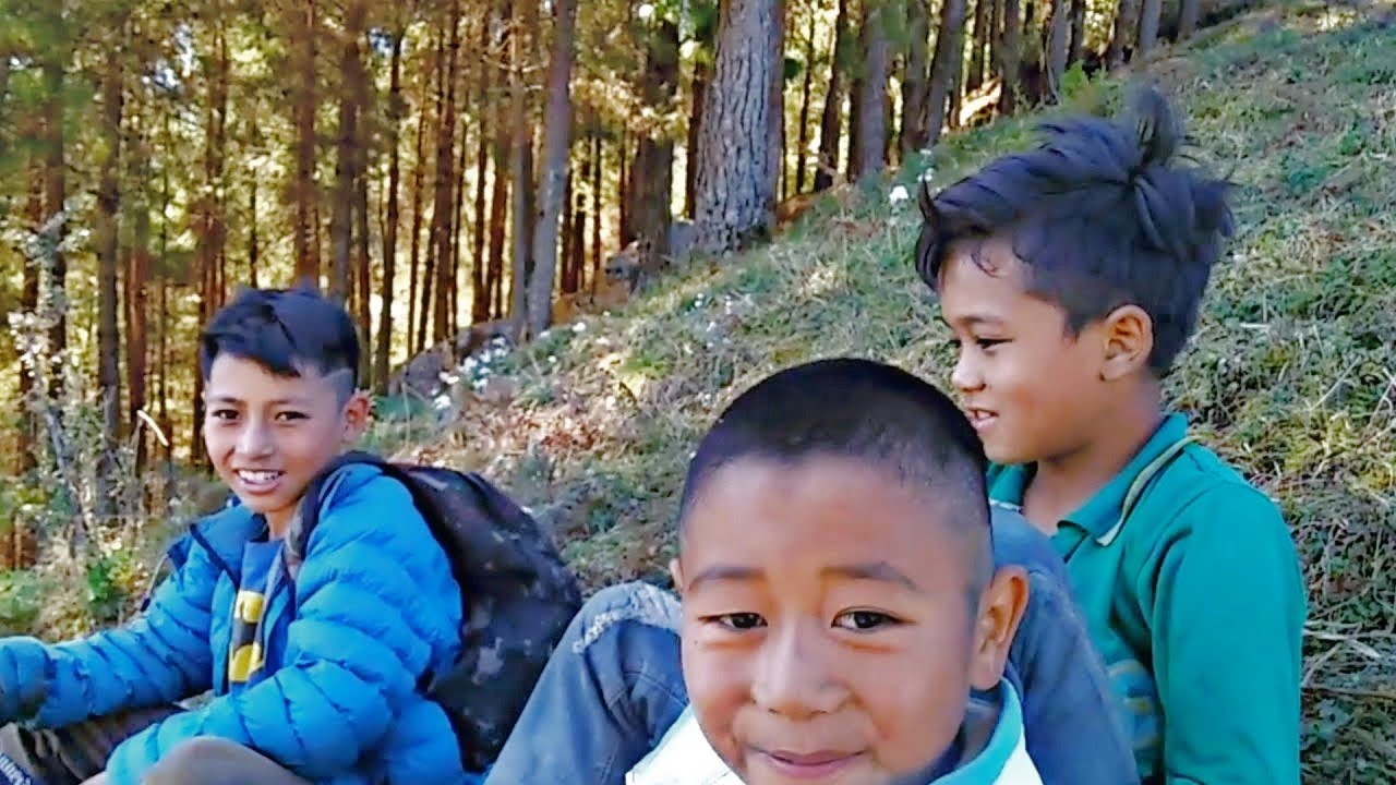 A Short Hiking with Kids in Gorkha , Laprak !! 🥰  || PBG Gurung