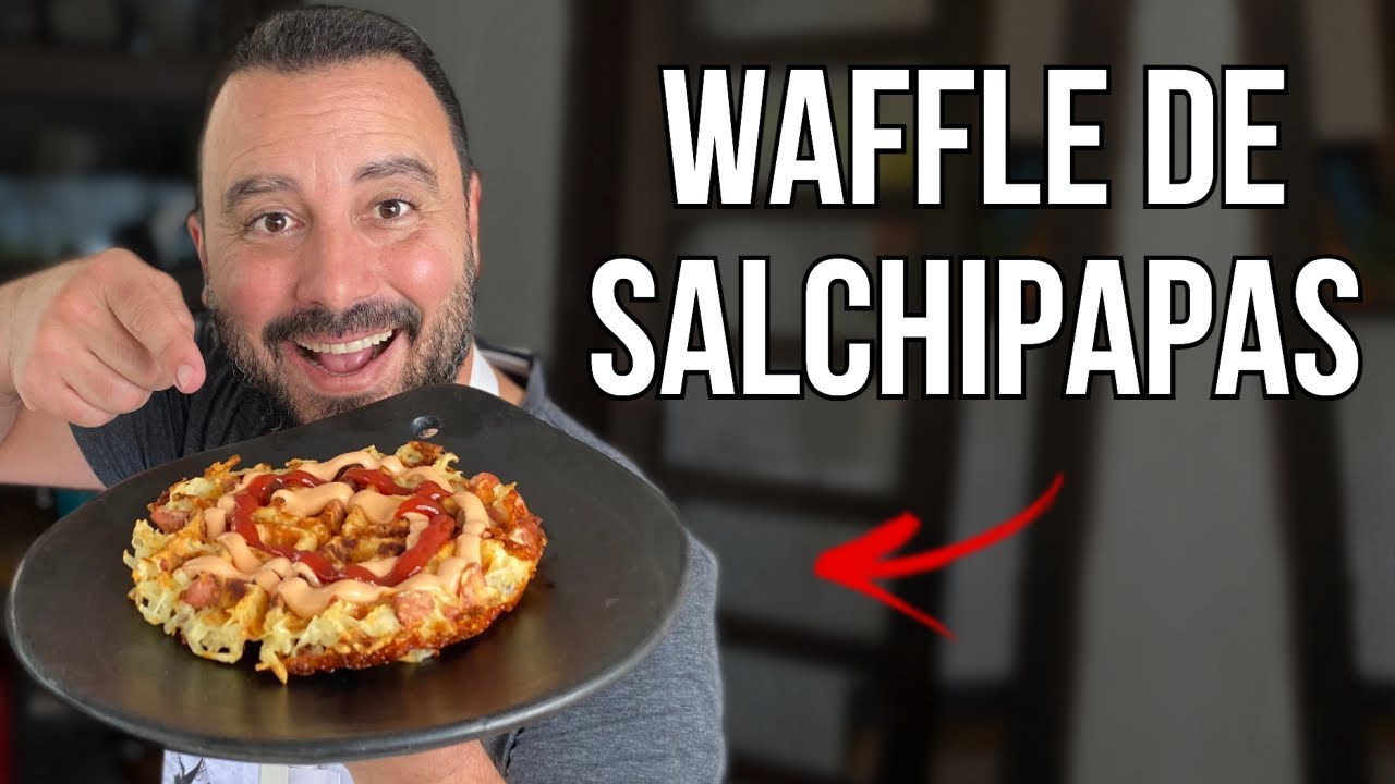 ¡¿Cómo hacer un Waffle de Salchipapas?! | Receta Rápida | Tulio Recomienda