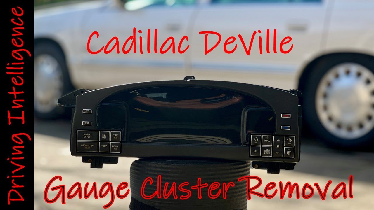 How To Remove Gauge, Instrument Cluster, Dash Pad & Dash Vent  '94-'99 Cadillac Deville