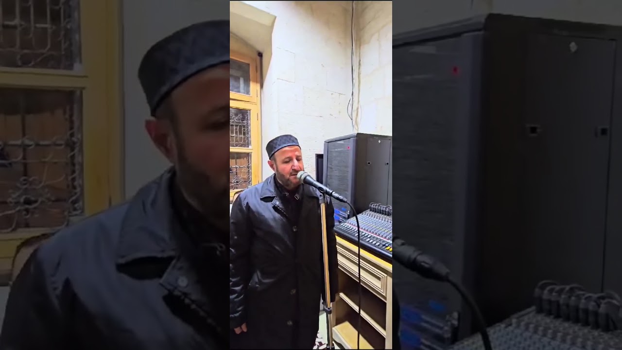 تسميع و أذان العشاء من المسجد الأموي الكبير في حلب المنشدون عمر صابوني احمد حفار أحمد انيس