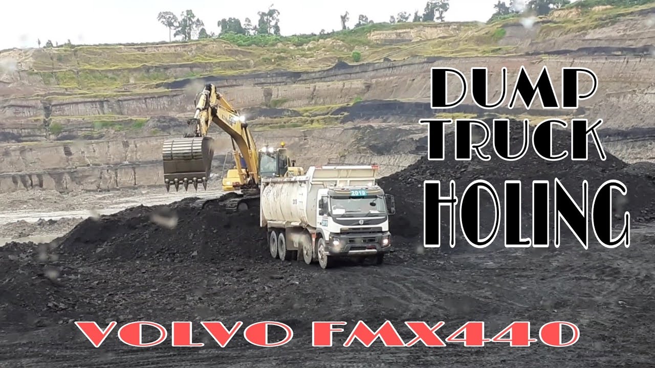 Dump truck volvo fmx440 autometic//aktifitas anak tambang batu bara