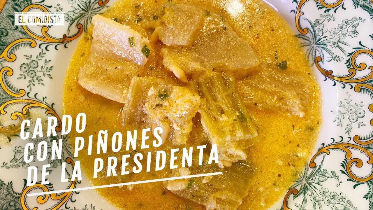 El cardo con piñones de una presidenta | EL COMIDISTA