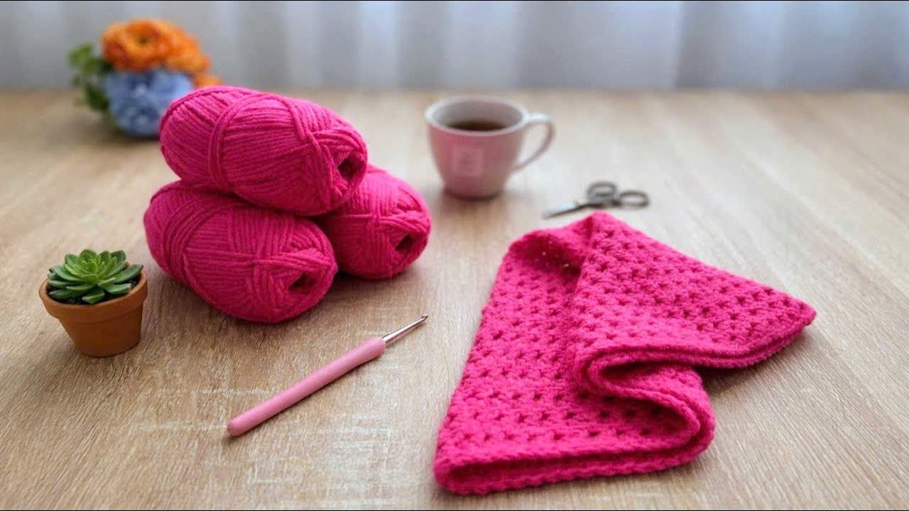 EASY LACY CROCHET MESH STITCH – BEAUTIFUL V-PATTERN FOR SUMMER TOPS & SCARVES (BEGINNER FRIENDLY)!