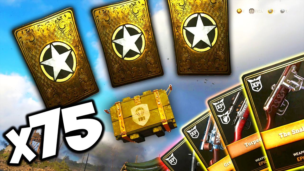 OPENING 75+ RARE SUPPLY DROPS!! (The BEST COD WW2 Supply Drop Opening) - Funny Reactions!