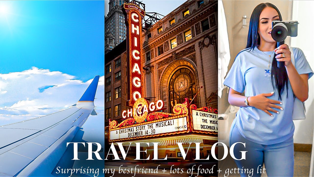 CHICAGO VLOG | SURPRISING MY BEST FRIEND + LOTS OF FOOD + GETTING LIT + MORE