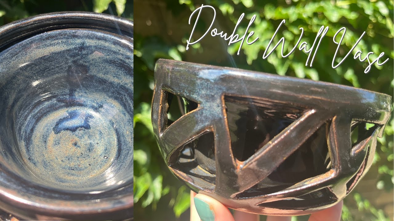Throwing a Double Walled Dish and Carving Triangles Into the Exterior Wall | Pottery by Sara