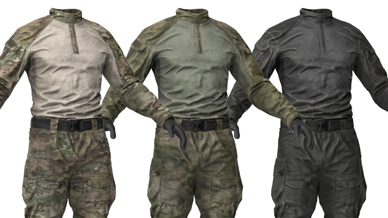 MILITARY Game Ready Crye Gen 3 Uniform 3D Model