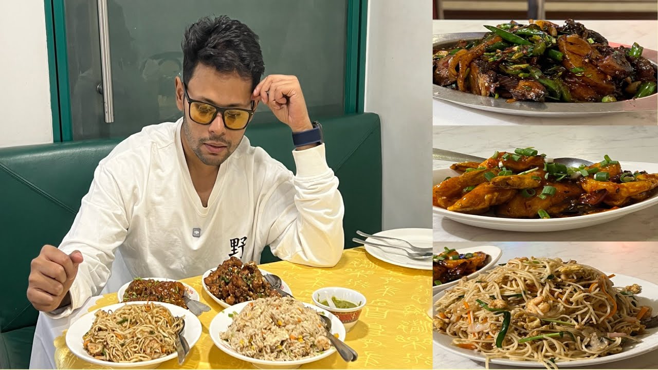 Sabir Chandni Chowk এর কাছে এতো ভালো AC Chinese Restaurant😲Chin Wah তে খেলাম অসাধারণ Noodles & Pork🔥