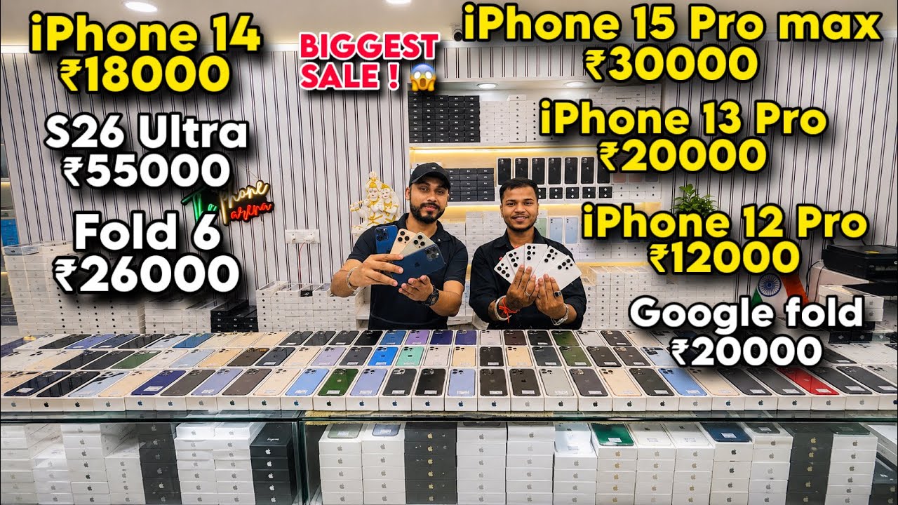 Biggest iPhone Sale Ever 🔥 I Cheapest iPhone Market | Second Hand Mobile | iPhone16 Pro iPhone 17