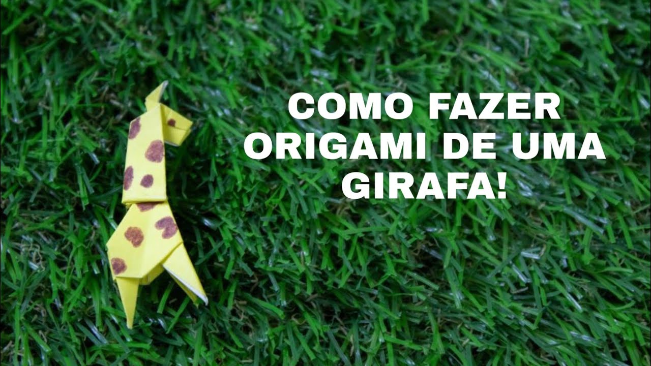 COMO FAZER UM ORIGAMI DE GIRAFA!