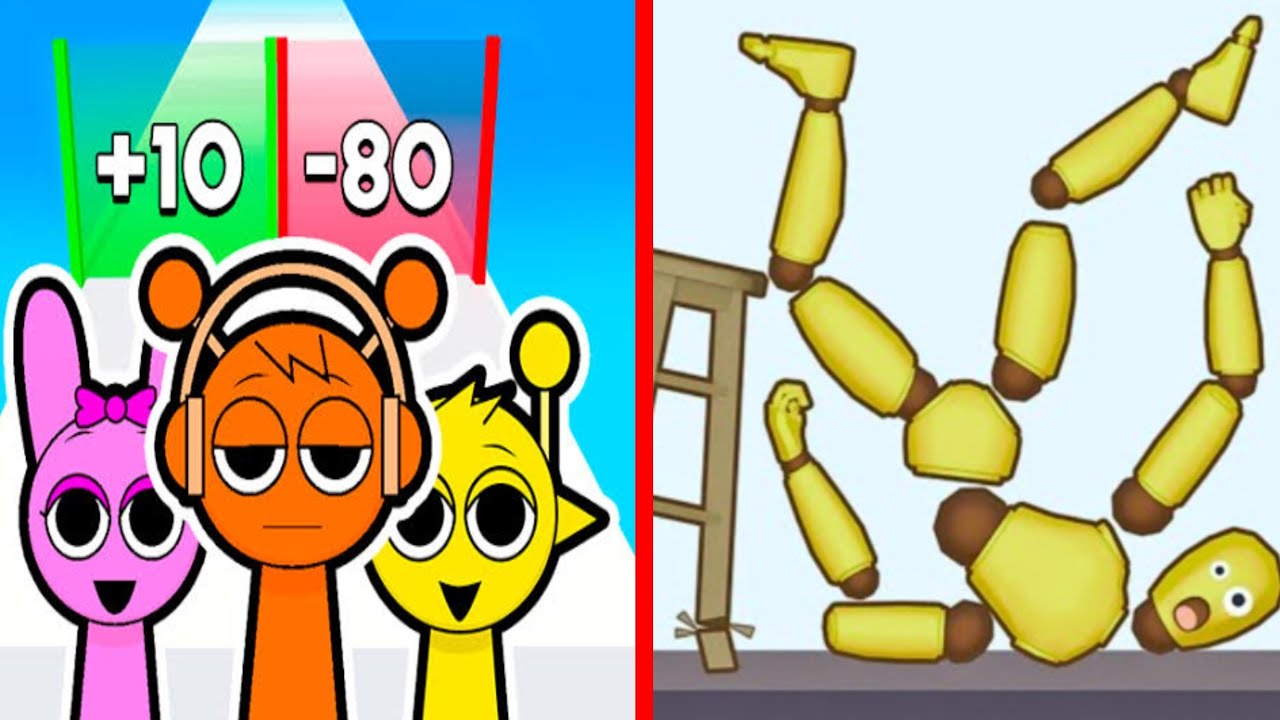 Incredibox Sprunki Run Vs Ragdoll Break - I Found All Max Level Up Epic Gameplay #622