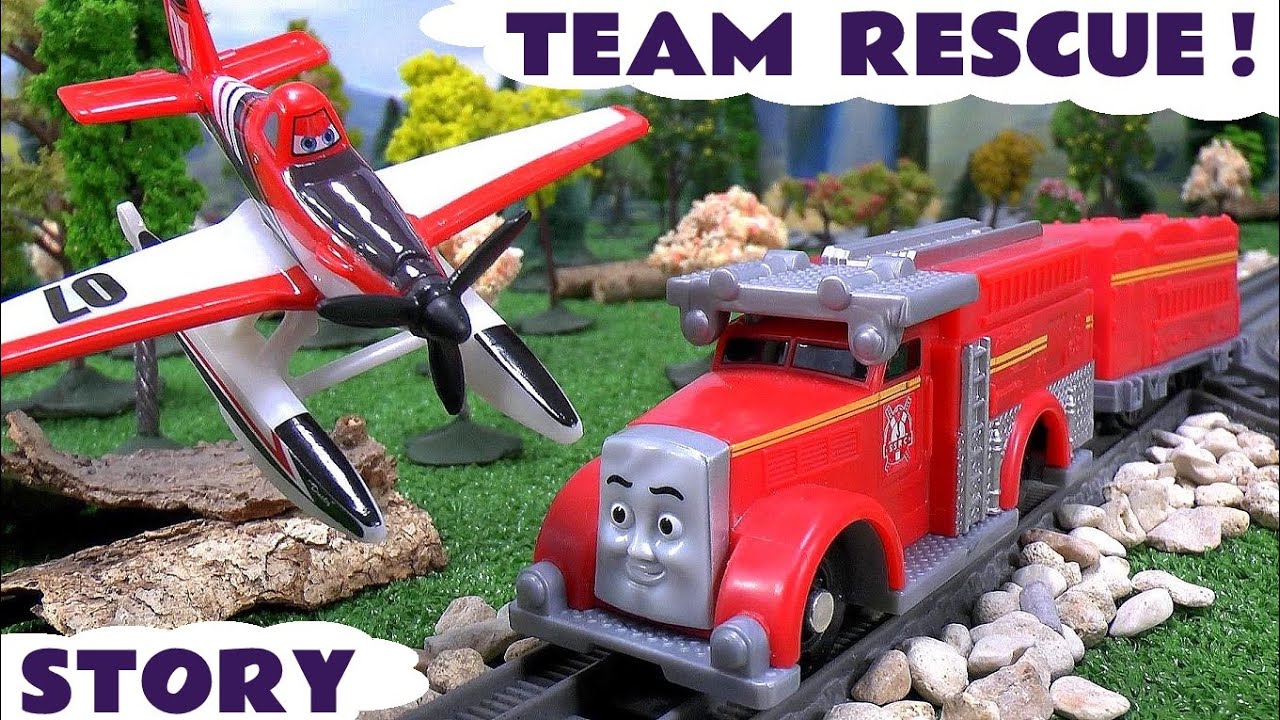 Thomas and Friends Flynn and Planes Dusty Rescue Story