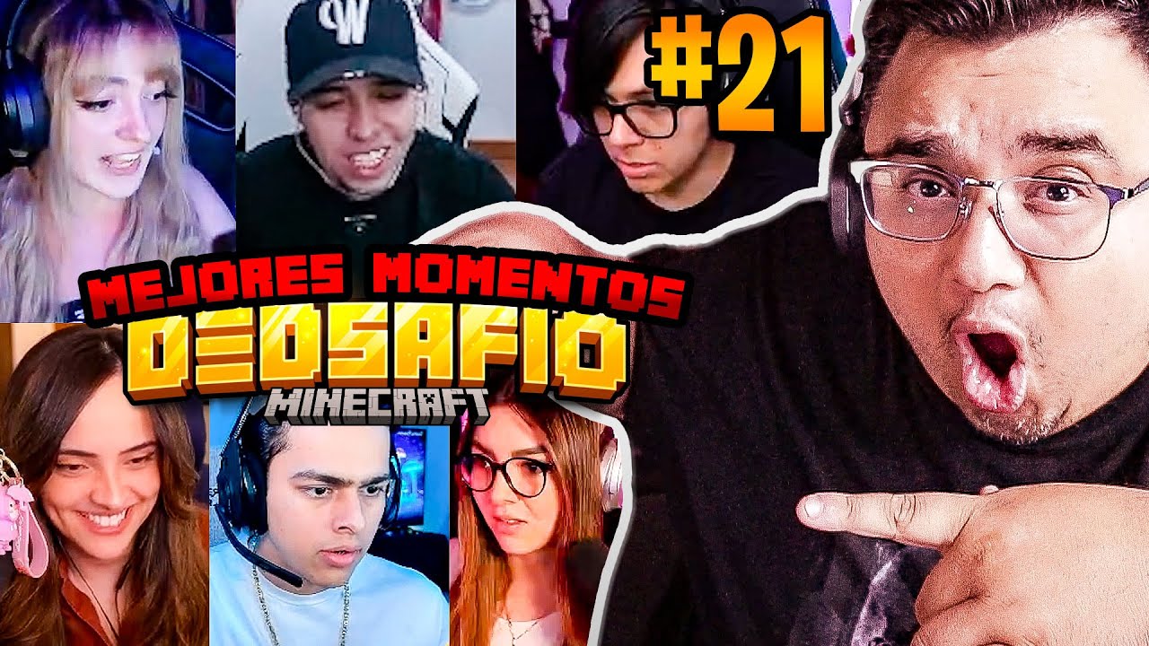 REACCIONANDO A MEJORES MOMENTOS EN DEDSAFIO MINECRAFT 3 DIA 21