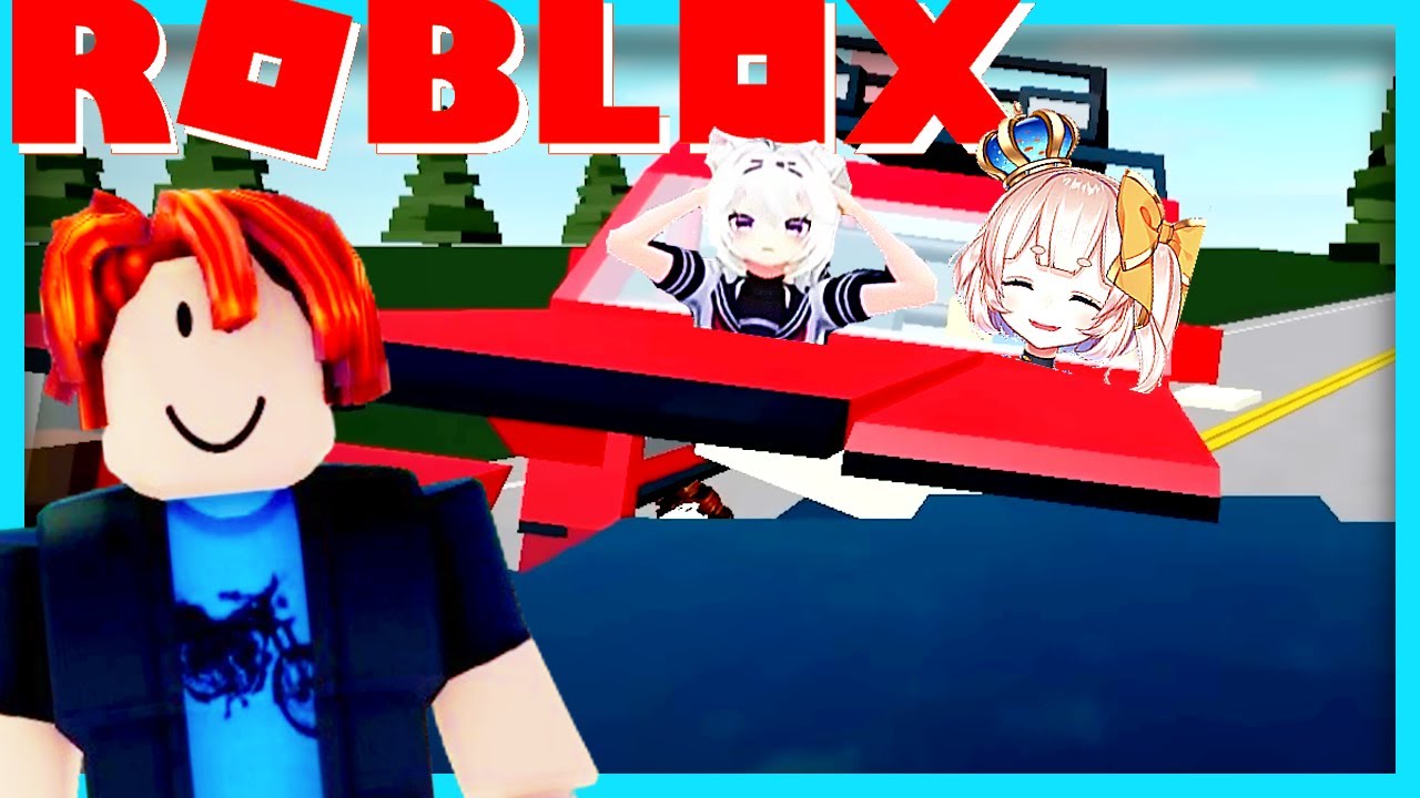 MariMari_En AND Filian React To A Whole LOTTA Roblox Car Crashes Compilation