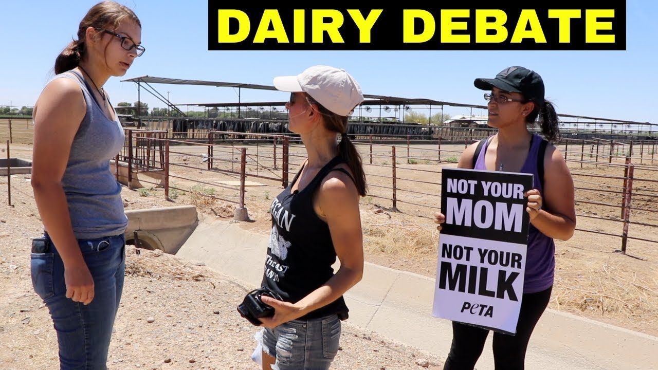 LOCAL WOMAN STOPS BY OUR DAIRY PROTEST
