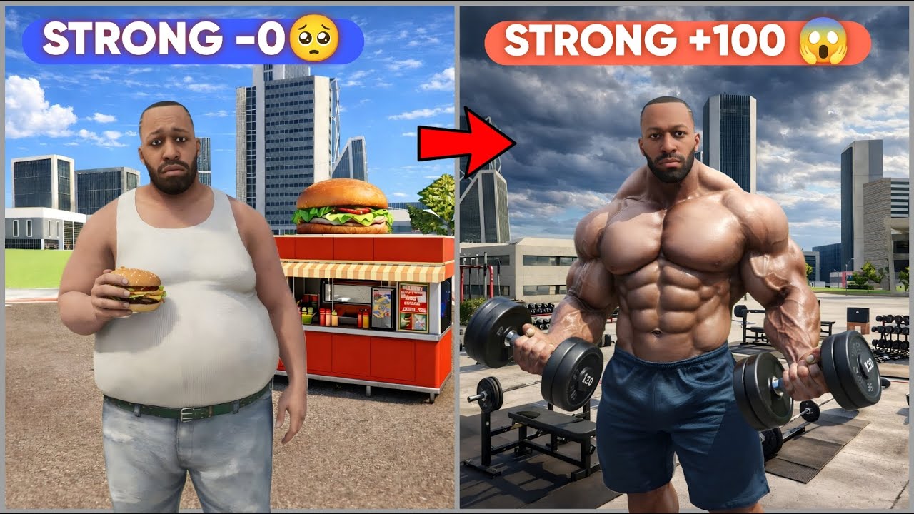 FRANKLIN JOURNEY FAT TO STRONGEST BODYBUILDER | INDIAN BIKE DRIVING 3D | GTA 5