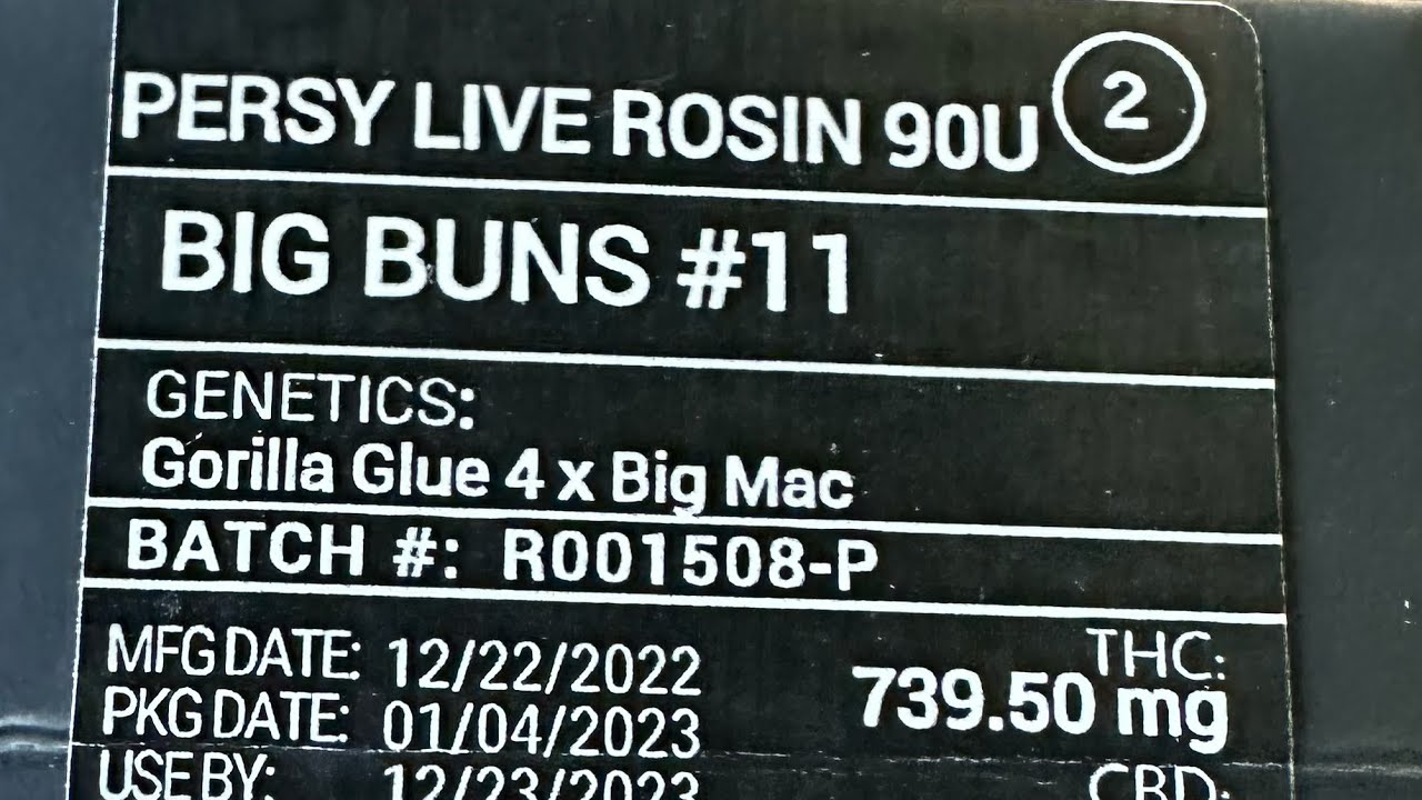 710 labs - Big Buns🍔 #11 - Live Rosin 90U / Tier 2